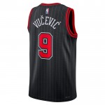 Maillot NBA Chicago Bulls Nikola Vucevic 9 Jordan 2022-23 Statement Edition Noir Swingman - Homme